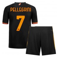 Otroški Nogometni dresi AS Roma Lorenzo Pellegrini #7 Tretji 2023-24 Kratek Rokav (+ Kratke hlače)